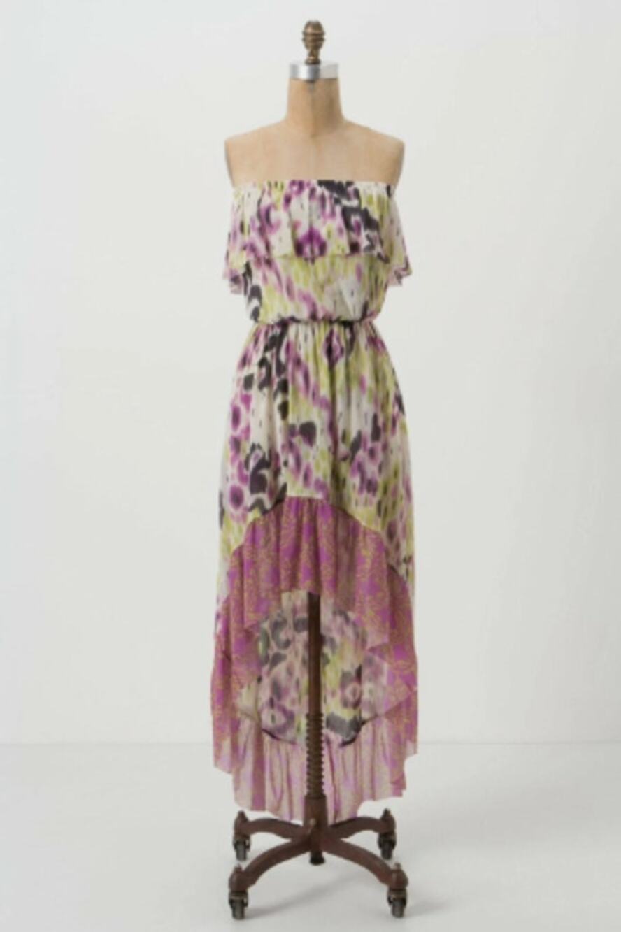 Anthropologie Lilka Gauzy Ostara Mesh Chemise Dress Size XS